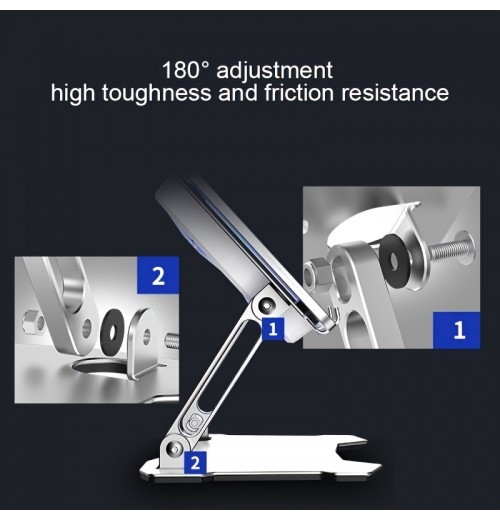 Aluminum Alloy Tablet/Laptop Bracket Stand With Quad-core Cooling Fan, Multi-Angle Adjustable For Computer Accessories