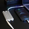 3-in-1 Portable Charger With Built-in Fast Charging Cable, Magnetic Data Cable, And Foldable Power Bank