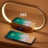 1pc Multifunctional USB Night Light USB Lamp With Wireless Charger Fast Charging USB Charging Port For Mobile Phone, 3 Color Temperature And Clock, Mobile Phone Battery Charger, Mobile Phone Wireless Charger For Home,Bedroom Gift For Girlfriend